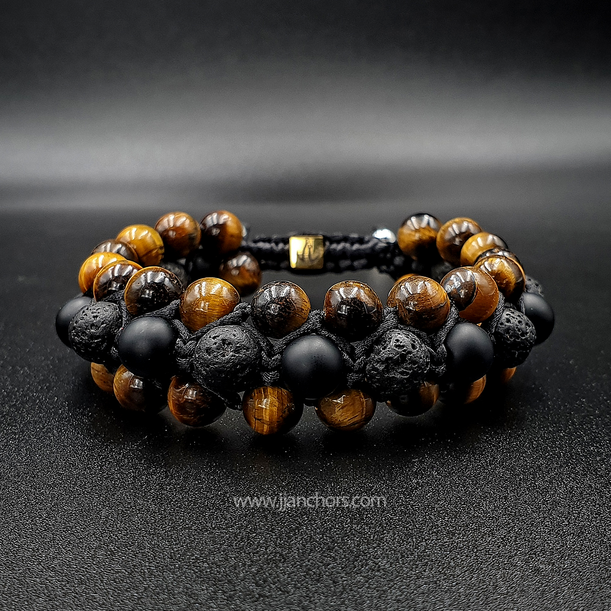 Emilio - Shamballa Tiger's Eye | Black Onyx | Lava Stone