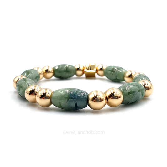 Ouisa - New Zealand Mountain Jade | 12K Gold