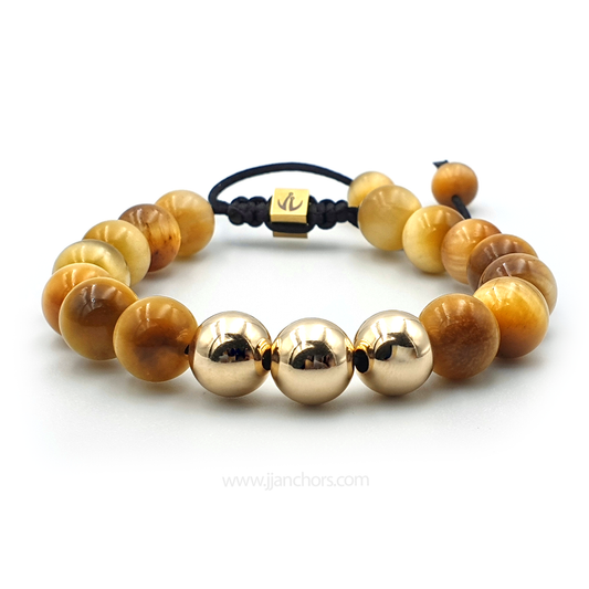 Gustavo - Yellow Tiger's Eye | 12K Gold