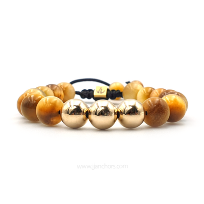 Gustavo - Yellow Tiger's Eye | 12K Gold