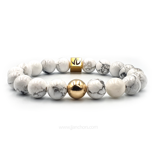 Henry III - Howlite | 12K Gold