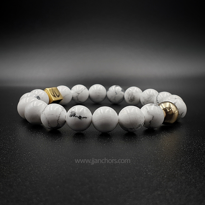 Henry III - Howlite | 14K Gold