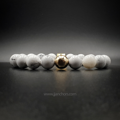 Henry III - Howlite | 14K Gold