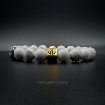 Henry III - Howlite | 14K Gold