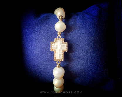 White Holy Rosary