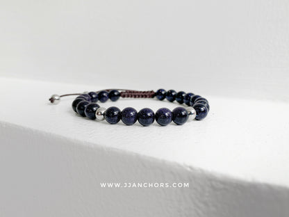 Braxton - Blue Sandstone | Stainless Steel