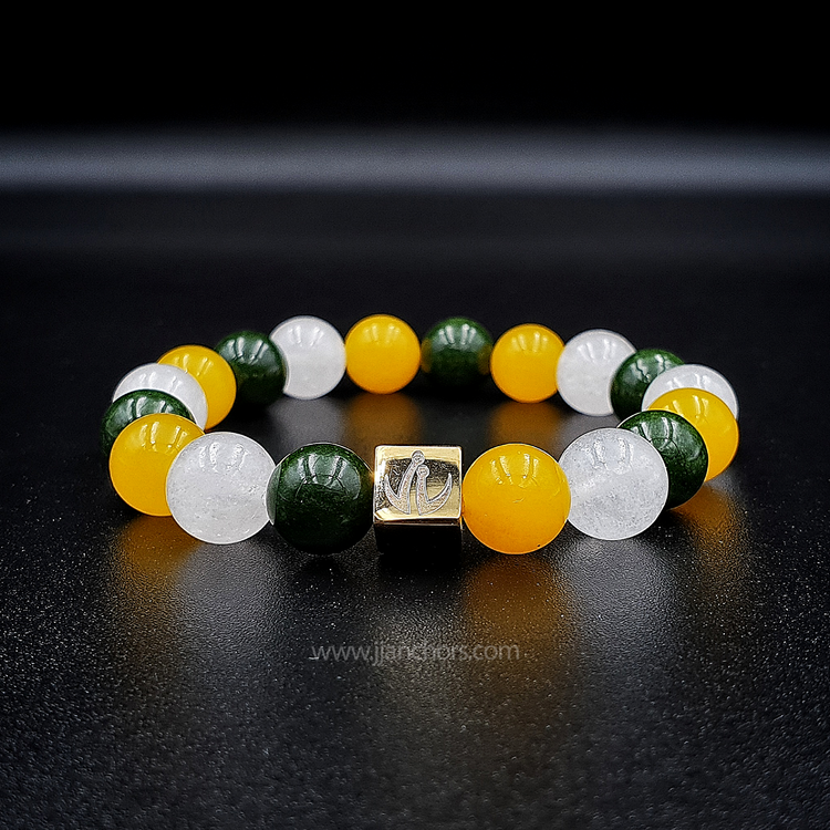 Kiaria - Green, White & Yellow Jade