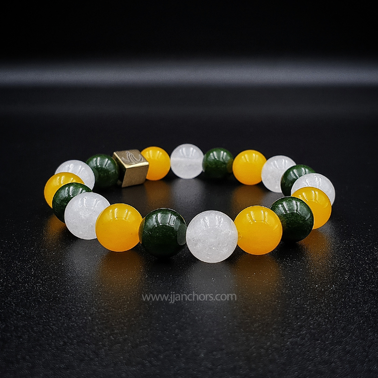 Kiaria - Green, White & Yellow Jade