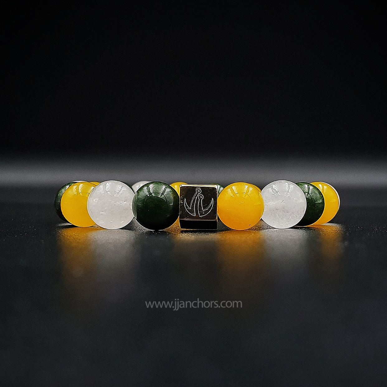 Kiaria - Green, White & Yellow Jade