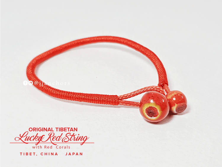 Original Tibetan Lucky Red String [pair]