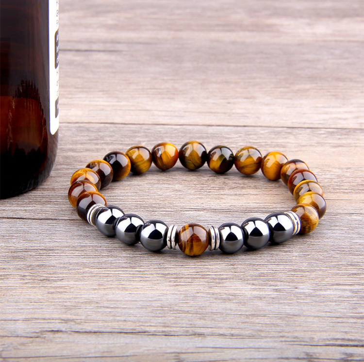 Hermes III - Tiger's Eye | Hematite | Sterling Silver