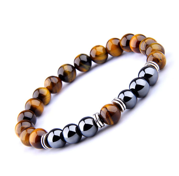 Hermes III - Tiger's Eye | Hematite | Sterling Silver