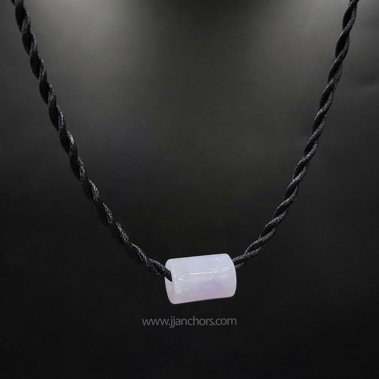 Siberian White Nephrite Jade Necklace