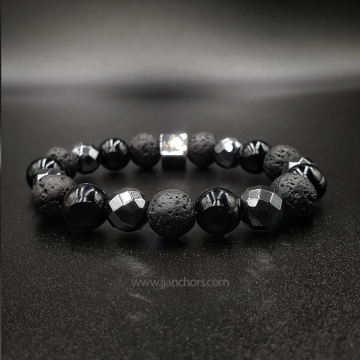 Thiago - Black Onyx | Lava Stone | Hematite