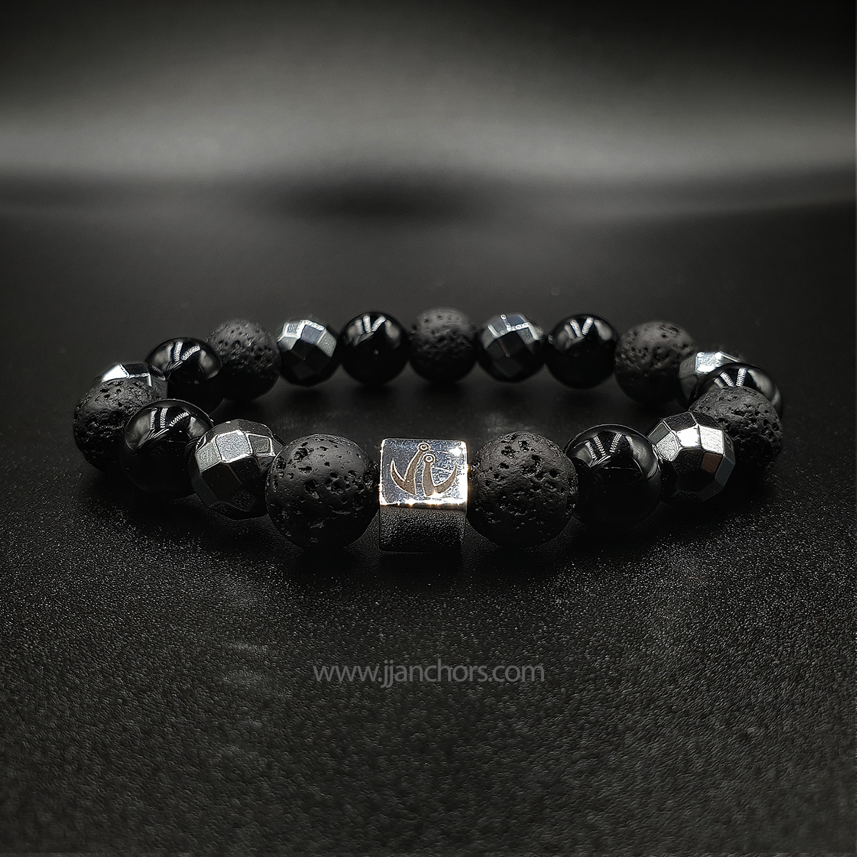 Thiago - Black Onyx | Lava Stone | Hematite