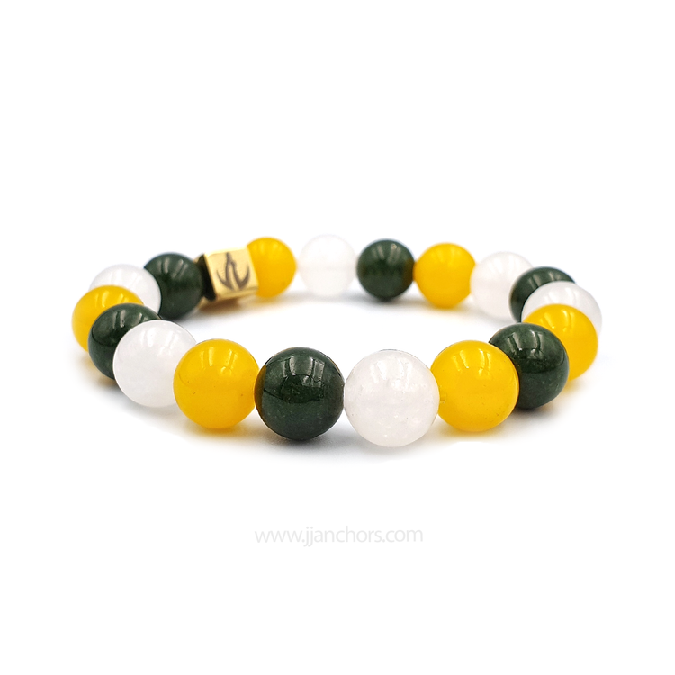 Kiaria - Green, White & Yellow Jade