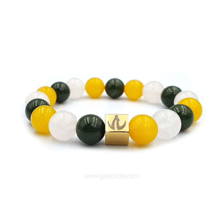 Kiaria - Green, White & Yellow Jade